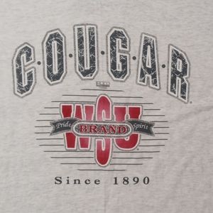 vintage 90s single stitch Washington State Cougars Football t shirt college